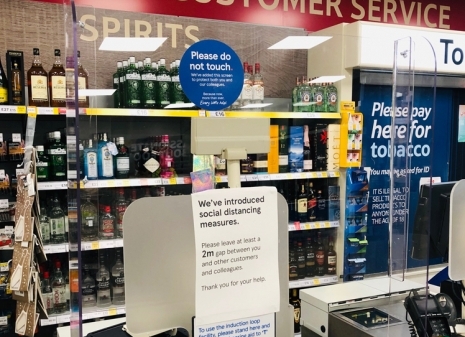 BENCHMARK PROVIDES PROTECTIVE SCREENS FOR TESCO EXPRESS CHECKOUTS